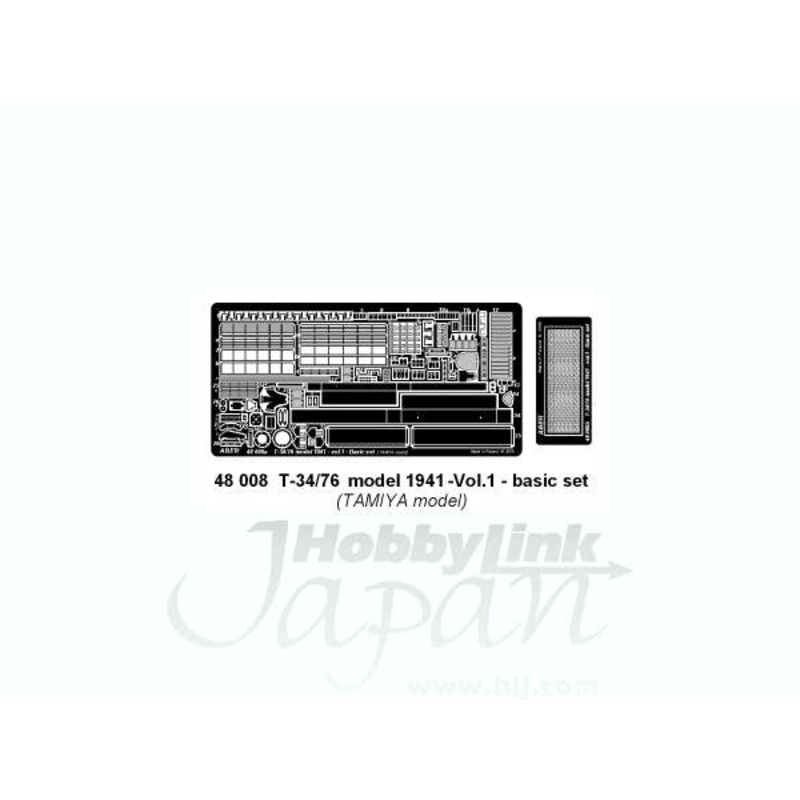 1/48 Soviet Medium Tank T-34/76 Model 1941 Vol.1 Basic Set (for Tamiya)