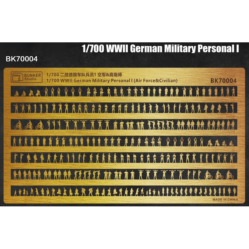 1/700 WW.II German Soldier (Air Force) & Civil Figure Set I