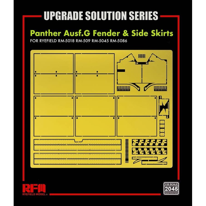 1/35 Panther Ausf.G Fender & Side Skirts (for RM-5018/509/5045/5086)