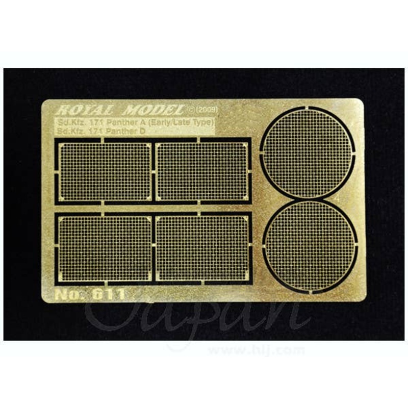 1/35 Photo-Etched Parts Engine Grill Screen for Sd.Pkf.171 Panther A/D