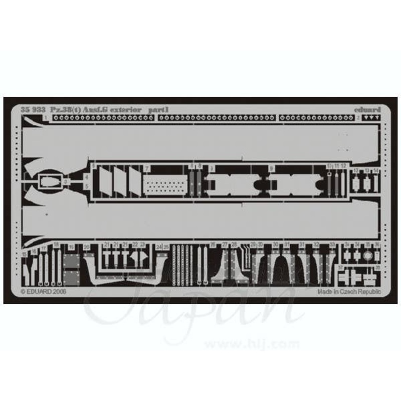 1/35 Pz.38(t) Ausf.G Exterior (for Tristar)
