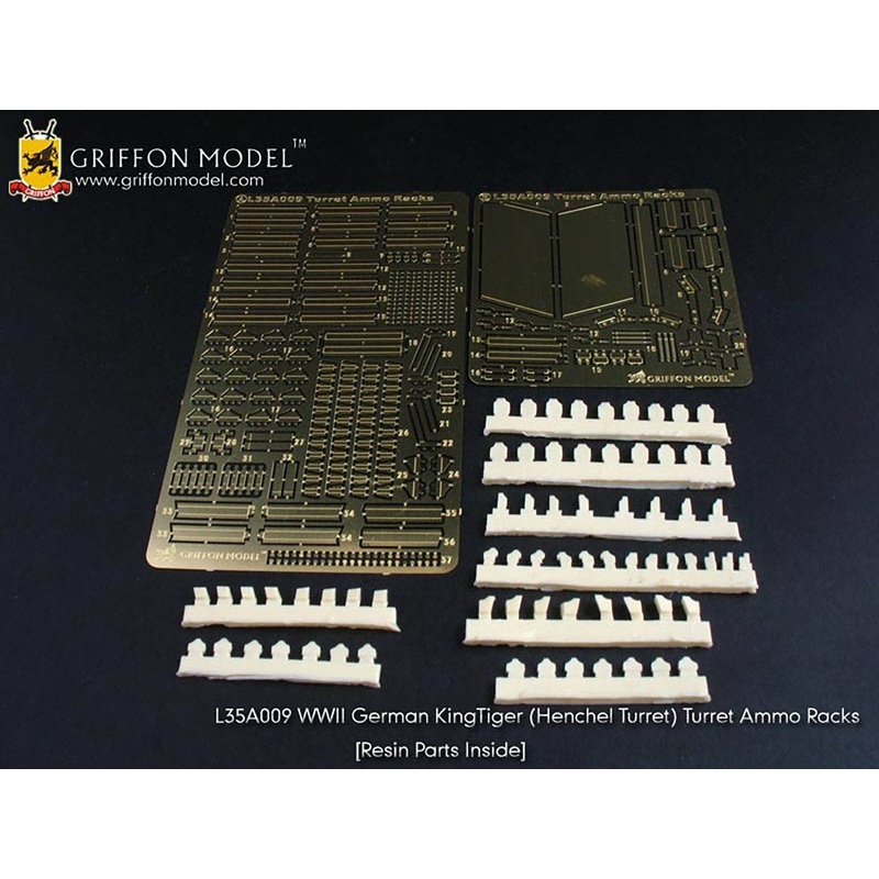 1/35 WW.II German King Tiger Henschel Turret Kit Turret Shell Rack Parts Set