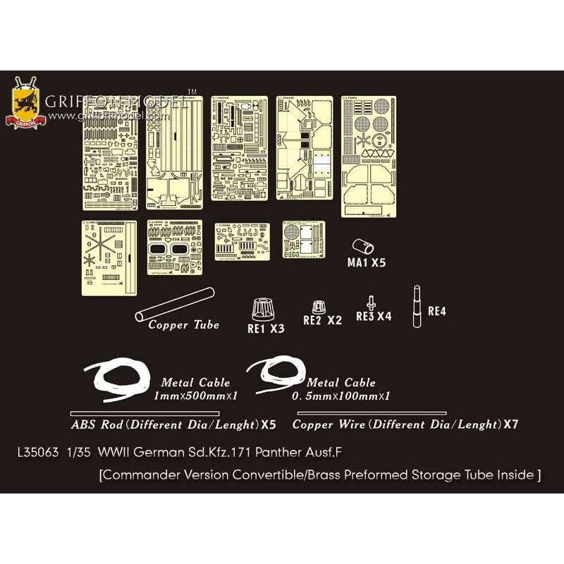 1/35 WWII German Sd.Kfz.171 Panther Ausf.F