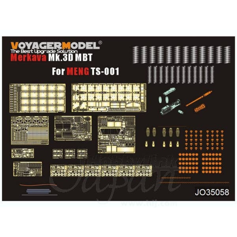 1/35 IDF Merkava Mk.3D MBT Detail Set w/chains (Meng)