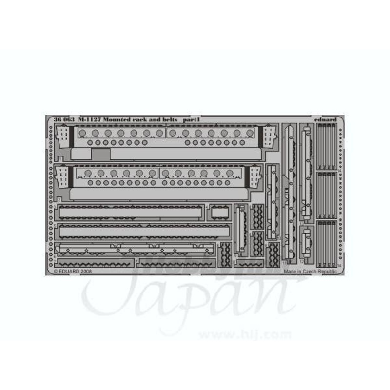 1/35 M1127 Stryker mounted Rack and belts (for Trumpeter)