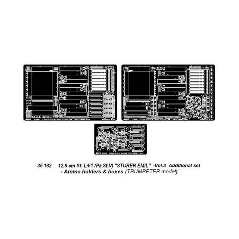 1/35 Sturer Emil Vol.3 Additional Set-Ammo Holders & Box (for Trumpeter)