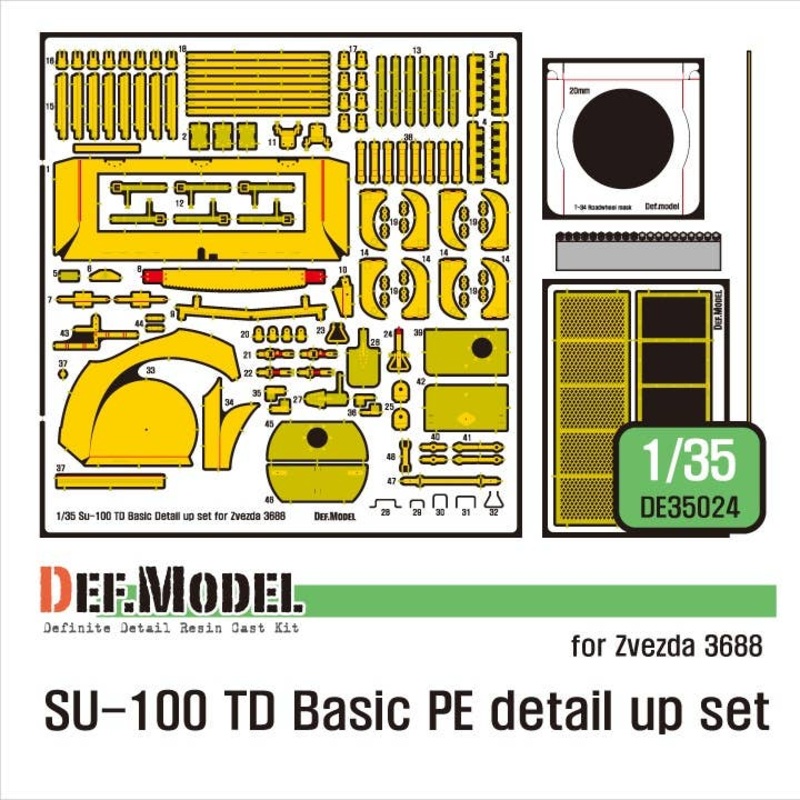 1/35 Su-100 TD Basic PE Detail Up Set (for Zvezda)