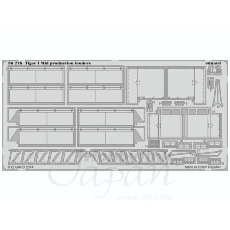 1/35 Tiger I Mid Production Fenders (for Dragon 6700)