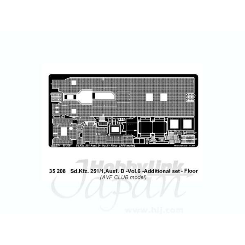 Sd.Kfz. 251/1 Ausf D Vol.6: Additional Set-Floor (for AFV Club)