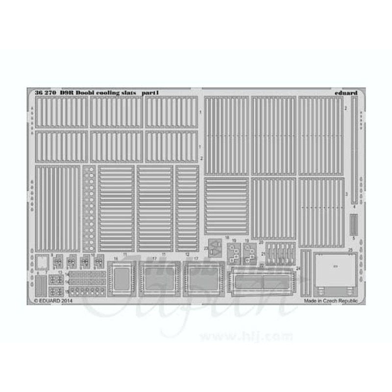 1/35 Armor Bulldozer D9R Doobi Cooling Slats (for Meng)