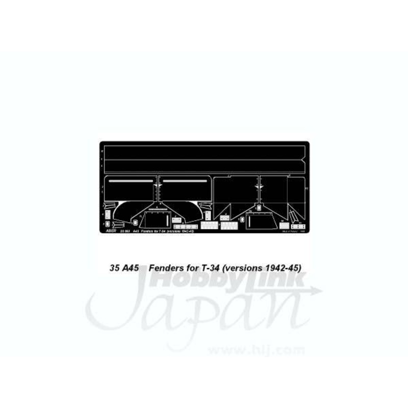 1/35 Fenders for T-34 Versions 1942-45