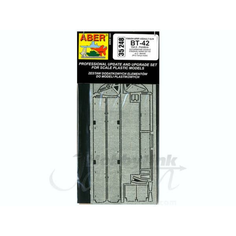 1/35 Finish Army Assault Gun BT-42 Detail Parts #2 Fenders (Tamiya)