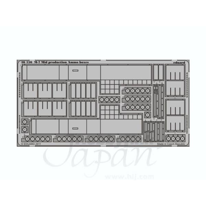 1/35 M-7 Mid Production Ammo Boxes (for Dragon)