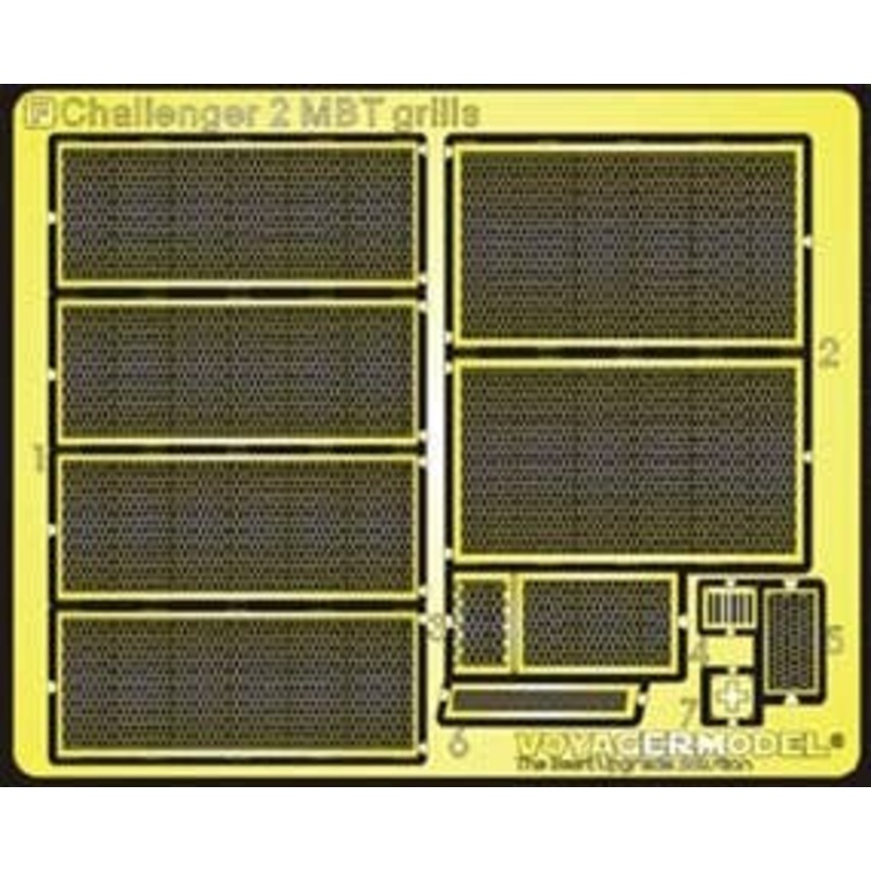 1/35 Modern British Challenger 2 MBT Grills (for Tamiya)