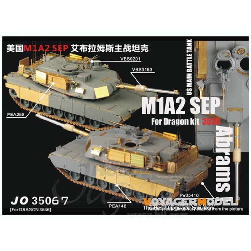 1/35 Modern US M1A2 SEP Abrams Basic Parts (Dragon)