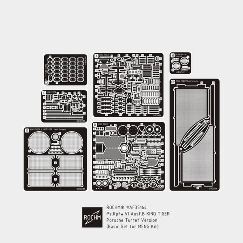 1/35 Pz.Kpfw.VI Ausf.B King Tiger Porsche Turret Version Basic Set (for MENG)