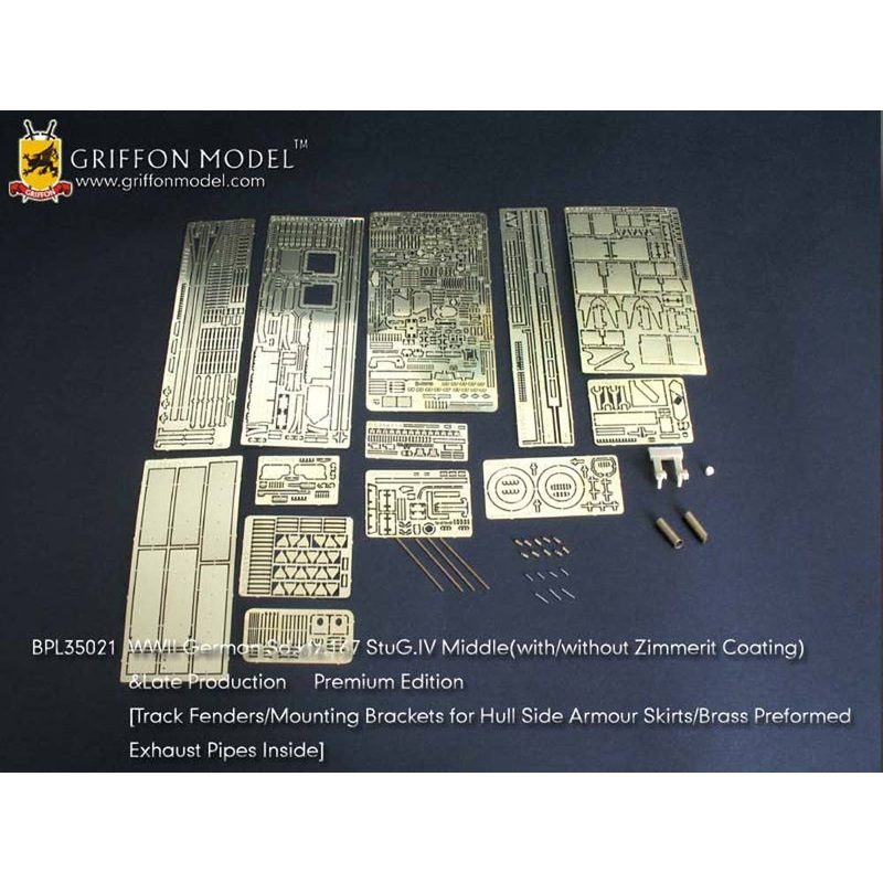 1/35 WW.II German StuG.IV Middle (with/without Zimmerit Coating) & Late Production Premium Edition