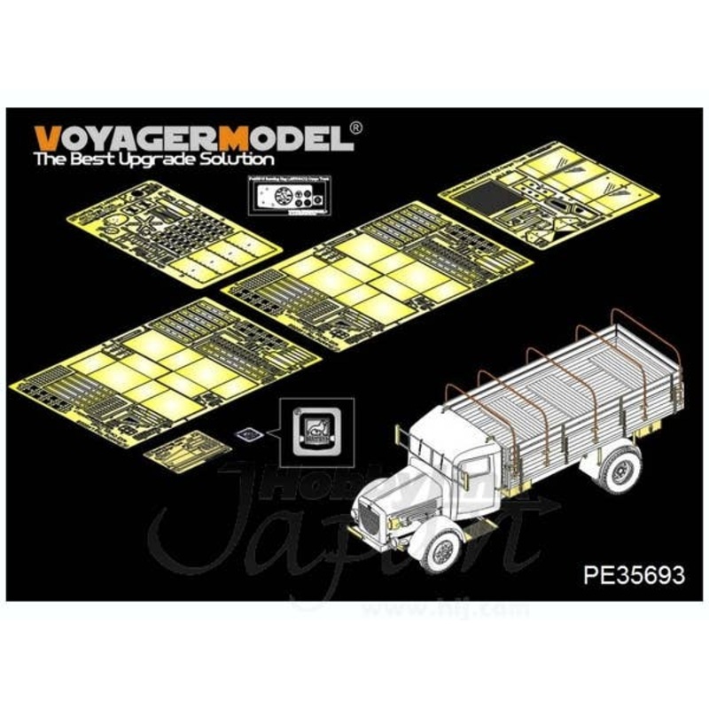 1/35 WWII German Bussing Nag L4500A 4x4 Cargo Truck Detail Parts (for AFV Club)