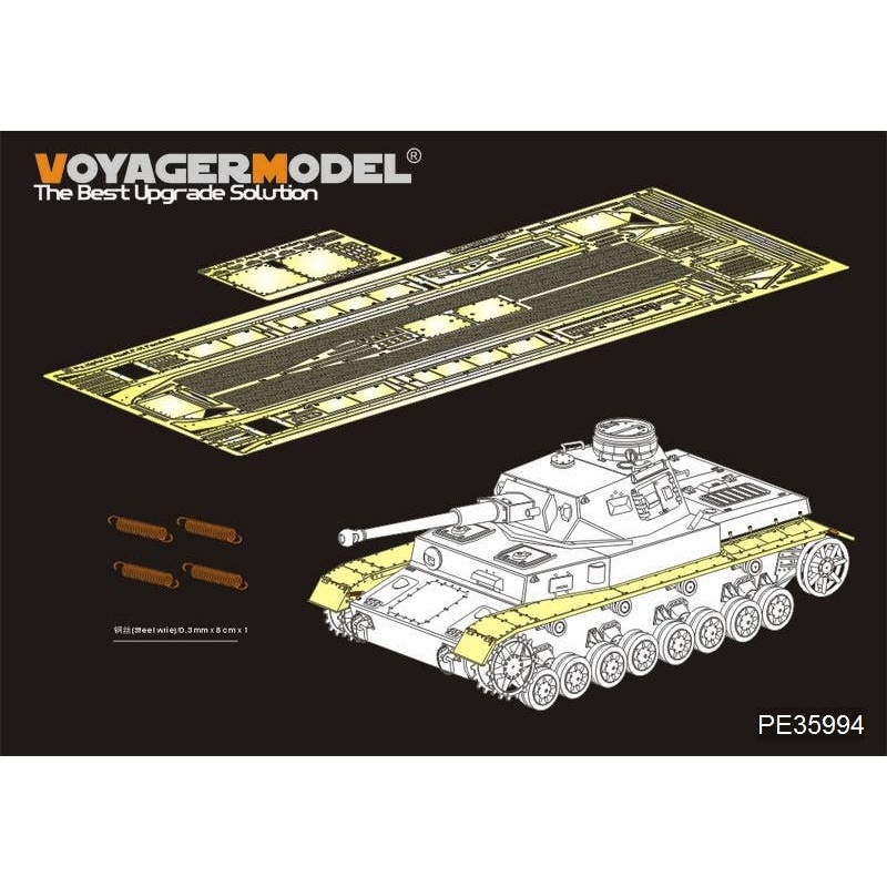 1/35 WWII German Pz.Kpfw.IV Ausf.F-H Fenders (For Border 35001)