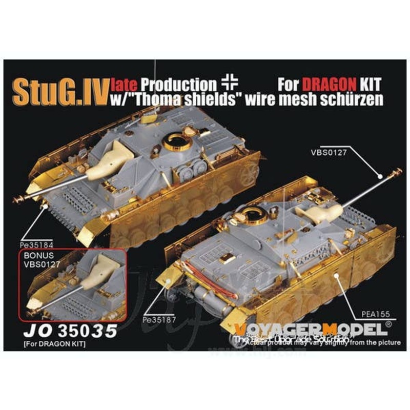 1/35 WWII German StuG.IV Late Production Detail Parts (Dragon)