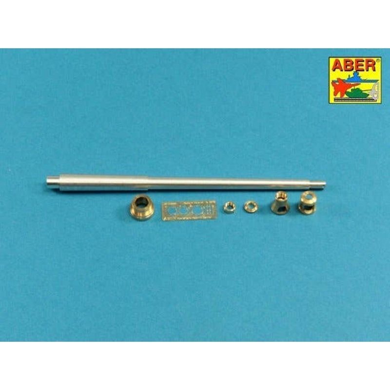 1/35 10.5cm KwK L/70 Barrel with Double Baffle Muzzle Brake For German Pz.Kpfw. VII "Lowe" (For Amusing Hobby)