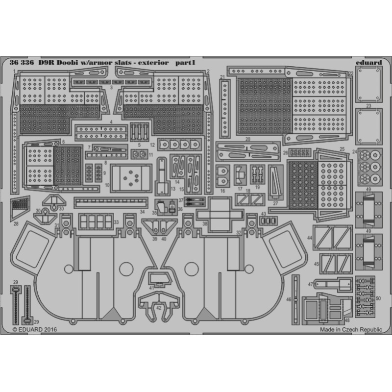 1/35 D9R Doobi w/ Armor Slats - Exterior (Meng)