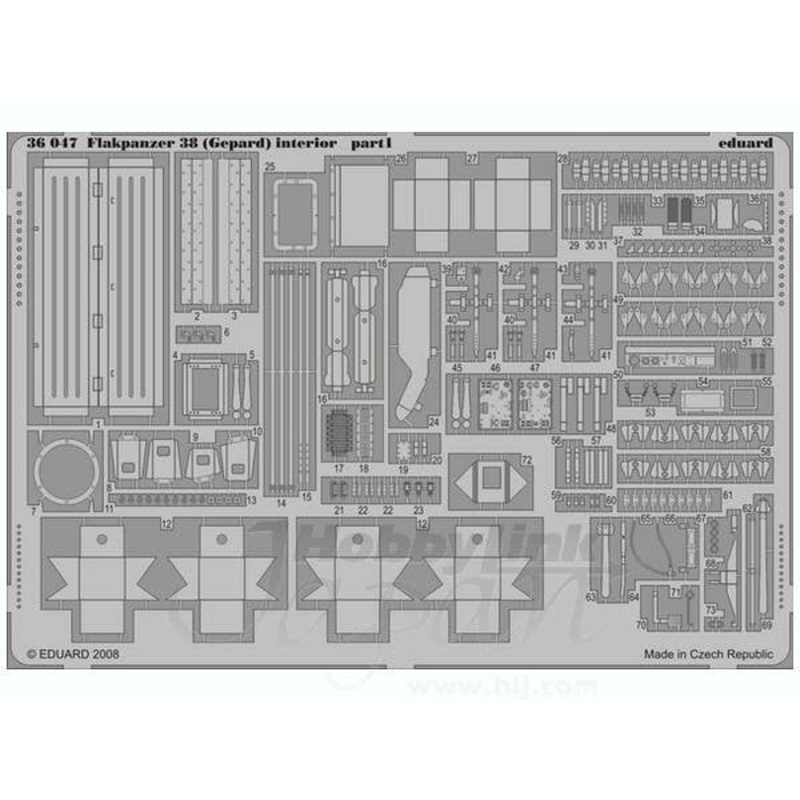 1/35 Flakpanzer 38 (Gepard) interior (for Italeri)