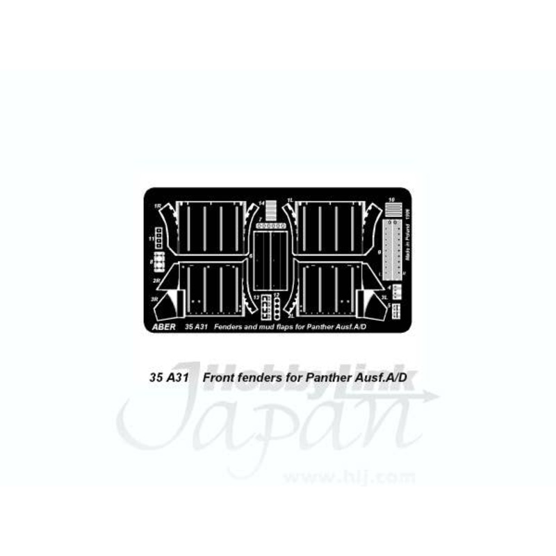 1/35 Front Fenders for Panther Ausf A/D