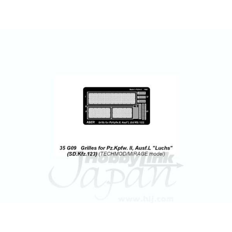 1/35 Grilles for Panzer II, Ausf L Luchs