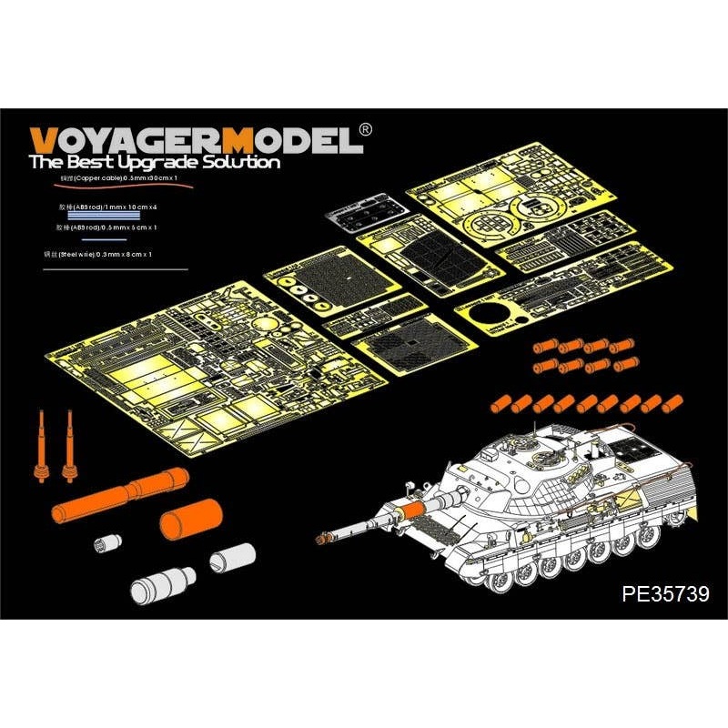 1/35 Modern German Leopard 1A5 MBT Detail Parts (For MENG TS-015)