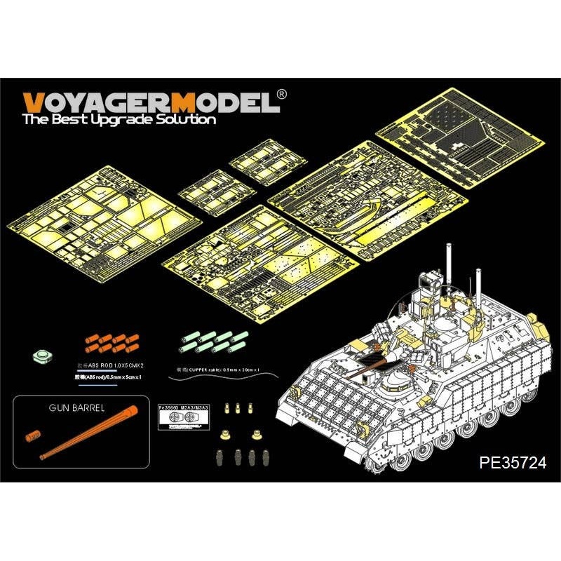 1/35 Modern US Army M3A3 BRADLEY w/BUSK III IFV Basic Parts (MENG)