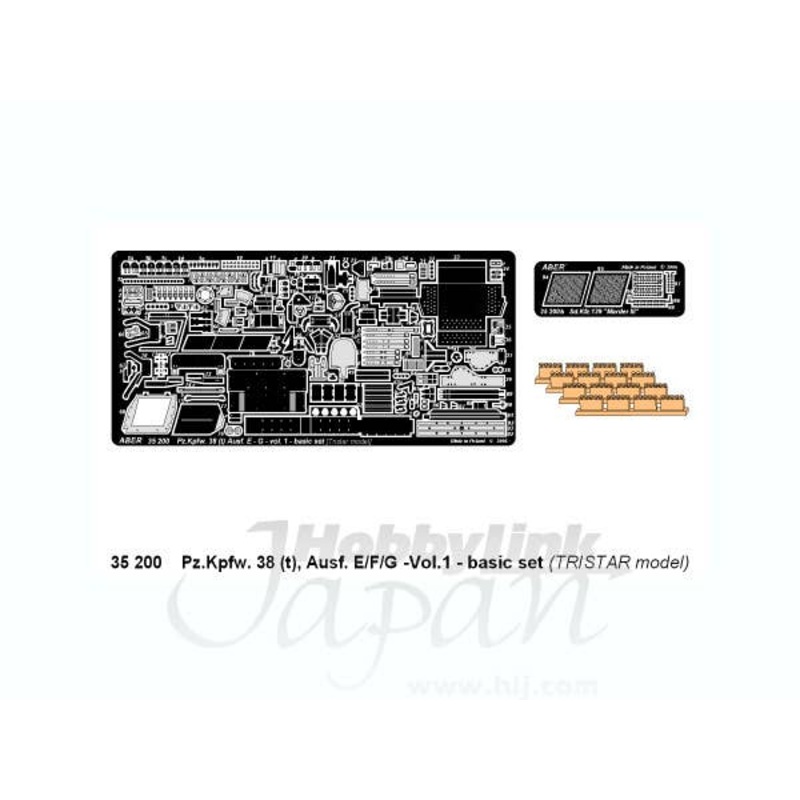 1/35 Pz.Kpfw.38 (t) Ausf E/F/G Vol.1: Basic Set (for Tristar)