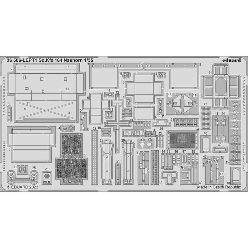 1/35 Sd.Kfz. 164 Nashorn Photo etched (for BORDER MODEL)