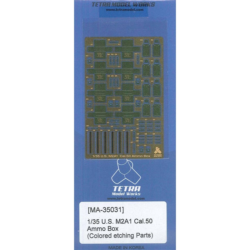 1/35 U.S. M2A1 Cal.50 Ammo Box (Colored Etching Parts)