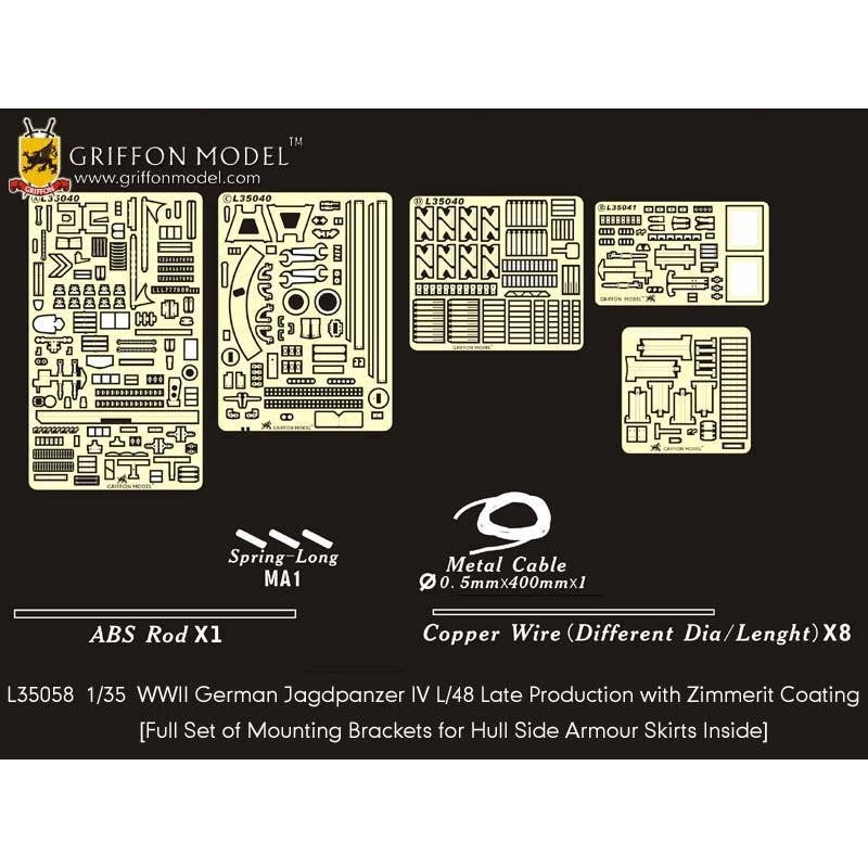 1/35 WWII German Jagdpanzer IV L/48 Late Production with Zimmerit Coating