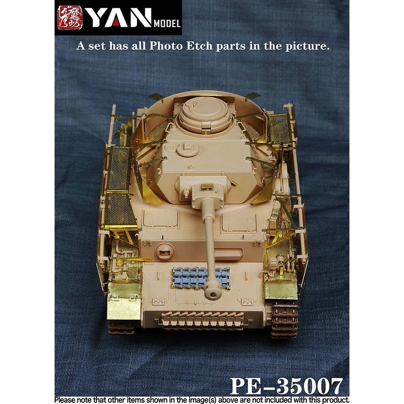 1/35 WWII German Panzer IV J Tank PE set for Rye Field Model 5033