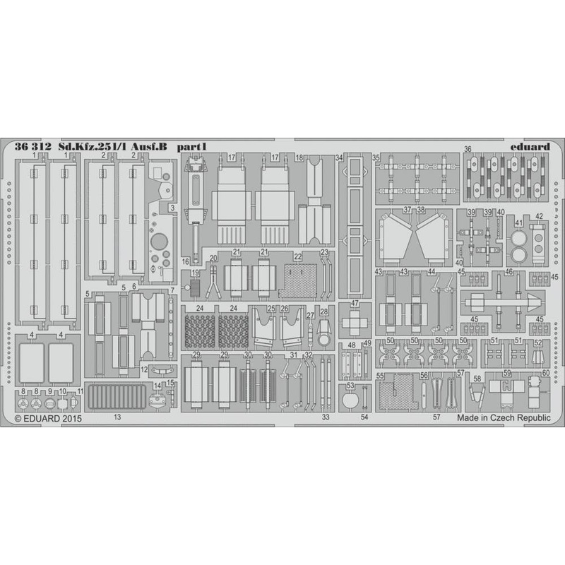 Sd.Kfz.251/1 Ausf.B Photo-Etched Parts Set