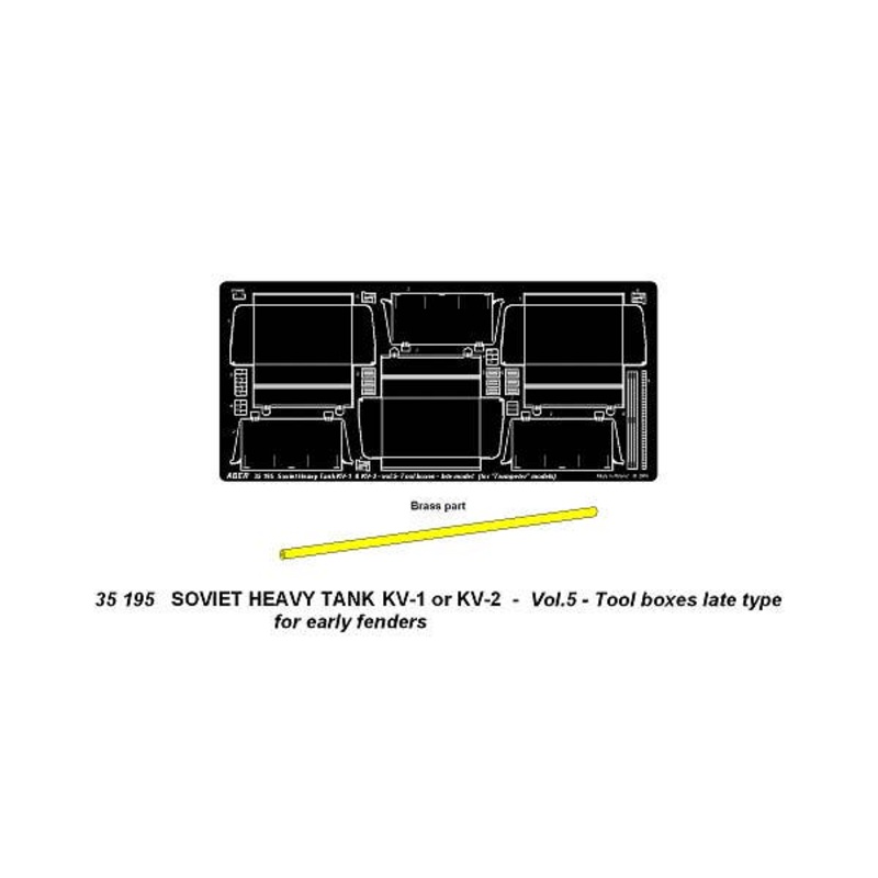 1/35 KV-1 or KV-2 Vol.5: Tool Boxes Late Type