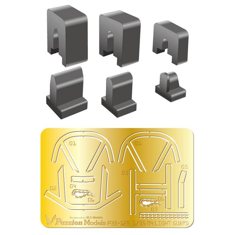 1/35 M4A3 Series Light Guard Jig Set with Bending Tools