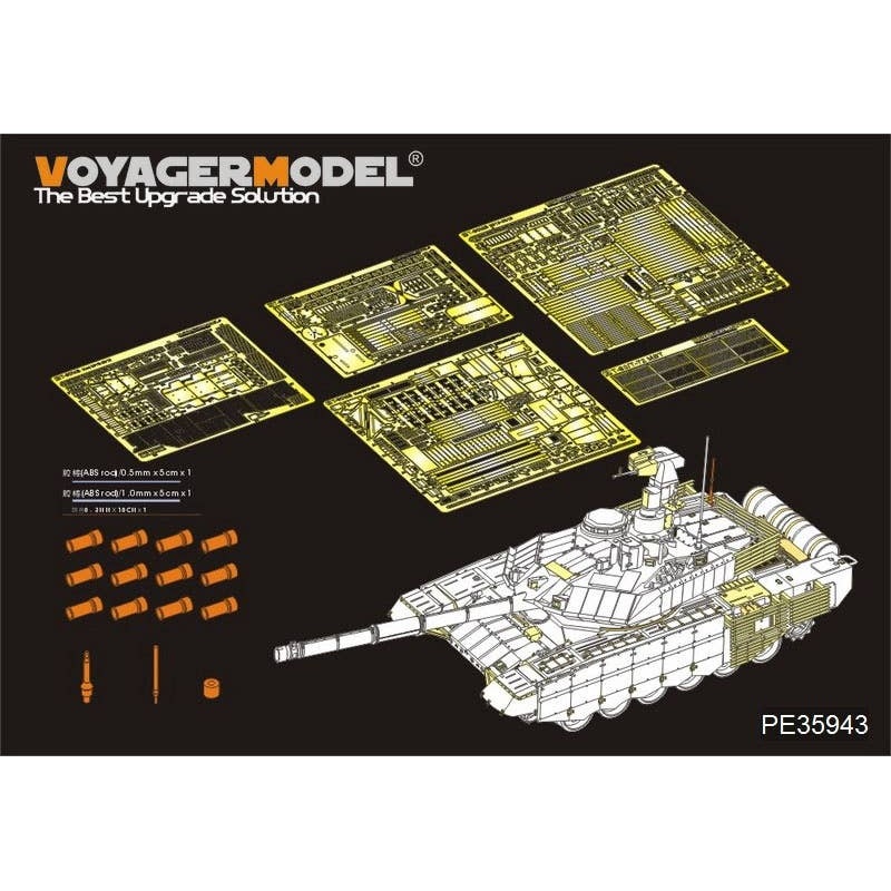 1/35 Modern Russian T-90MS Mod2013 MBT Basic parts for Tiger