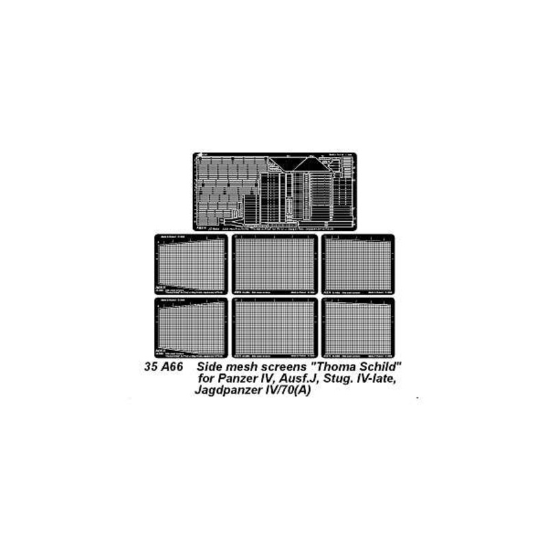 1/35 Side Mesh Screens for Pz IV J, Jagdpanzer IV A