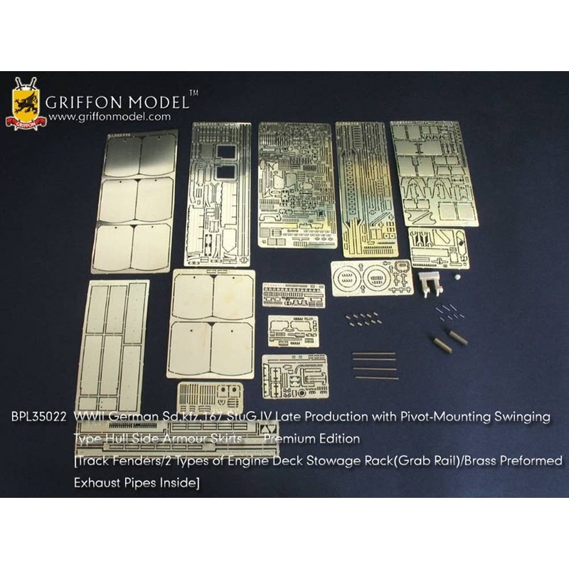 1/35 WW.II German StuG.IV Late Production with Pivot-Mounting Swinging Type Hull Side Armour Skirts
