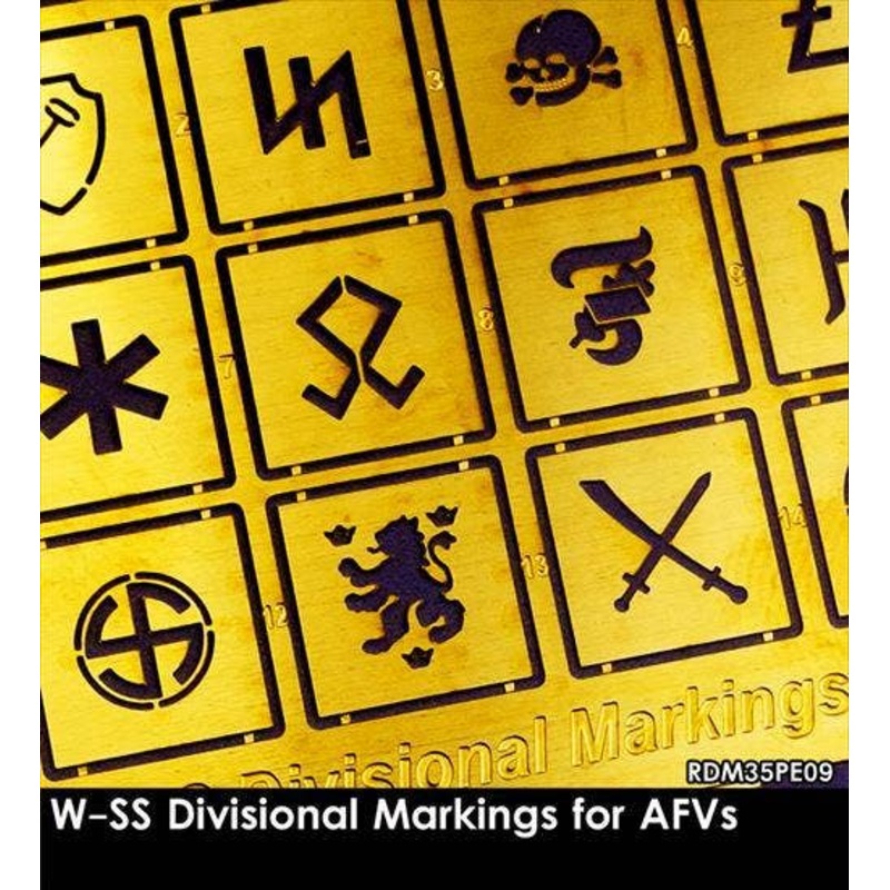 1/35 WW.II German Waffen-SS Division Tank Division Emblem Set