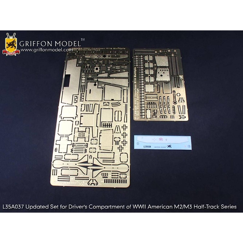 1/35 WW.II US Army M2/M3 Half Track Series Driver's Seat Detail Up Parts Set