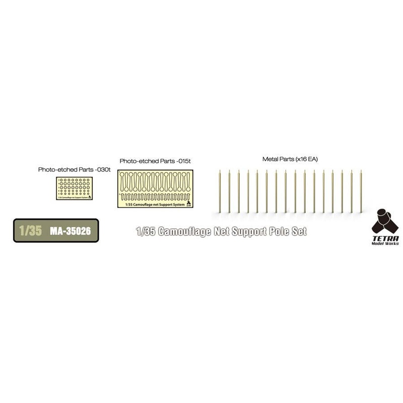 1/35 Camouflage Net Support Pole Set