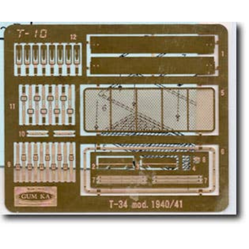 1/35 Dragon T-34 1940/41 Photo-Etched Parts