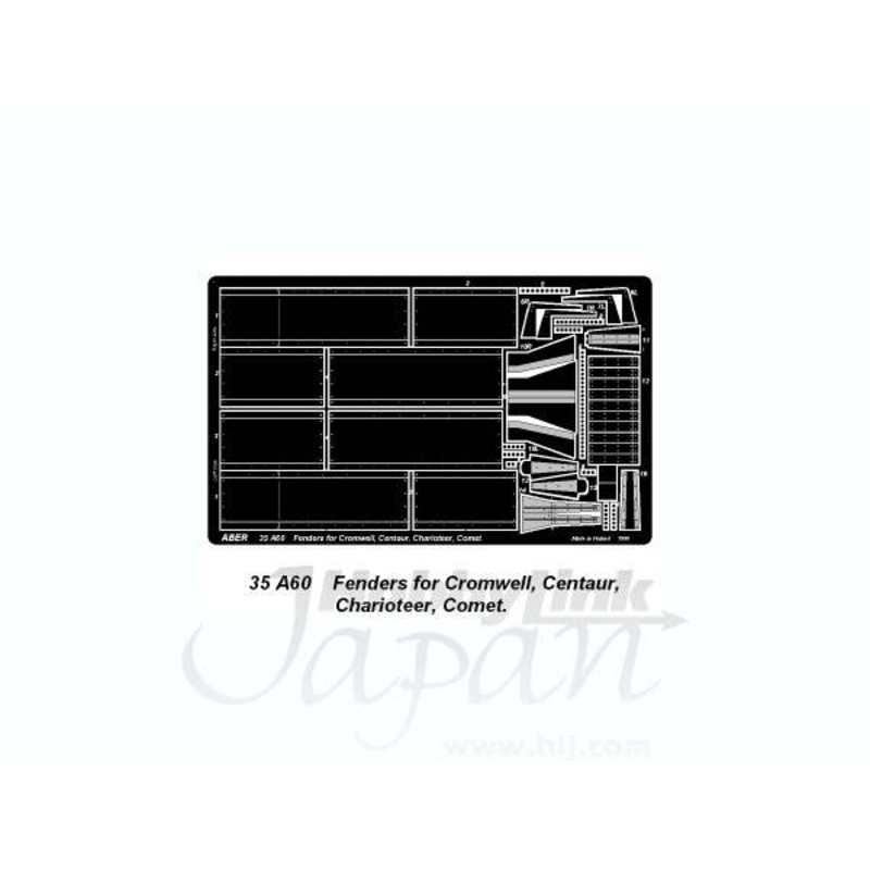 1/35 Fenders for Cromwell, Centaur, Charioteer, Comet