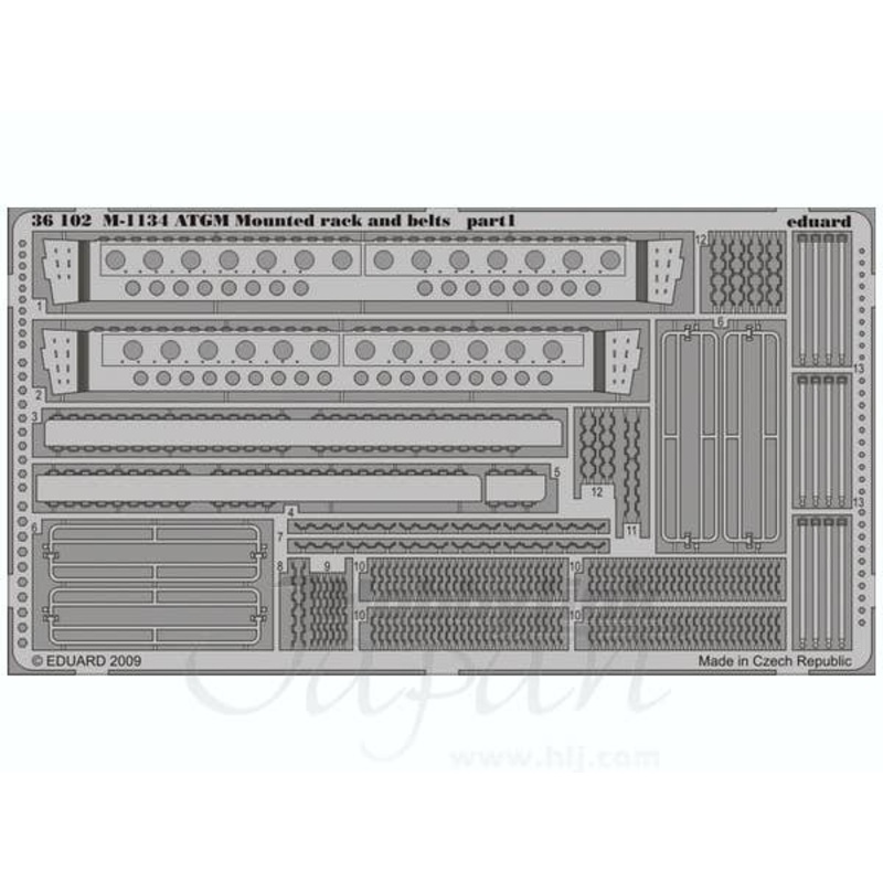 1/35 M1134 ATGM Mounted Rack and Belts (for AFV Club)
