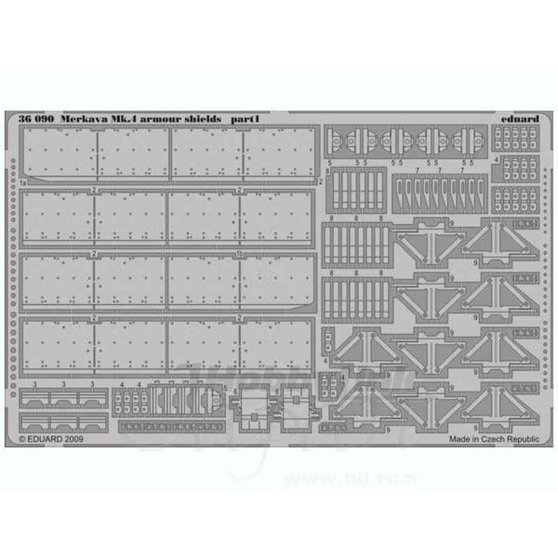 1/35 Merkava Mk.IV Tank Additional Armor (for Academy)