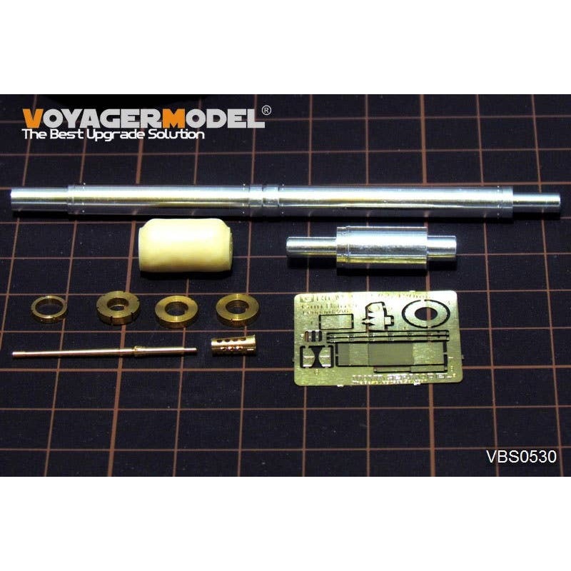 1/35 Modern German Rh-M-120 L/55 120mm Gun Barrel w/Machine Gun (Leopard2 Revolution2) (GP)